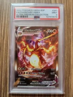 Pokemon TCG Charizard VMAX Sword & Shield Swsh261 Holo Promo PSA 9 - Image 1