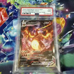 Pokemon TCG Charizard VMAX SWSH261 Black Star Promo Card PSA 9 - Image 1