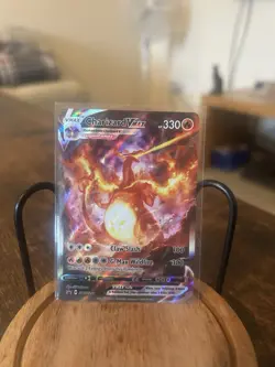 Pokemon TCG Charizard VMAX SWSH261 Holo Promo Card Near Mint Condition - Image 1