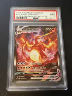 PSA 9 Charizard Vmax SWSH261 Black Star Promo Pokemon 2022 - Image 1
