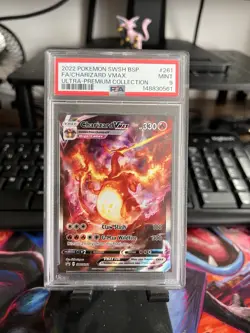 Pokemon TCG Charizard VMAX SWSH261 Sword & Shield Promo Holo Full Art PSA 9 - Image 1