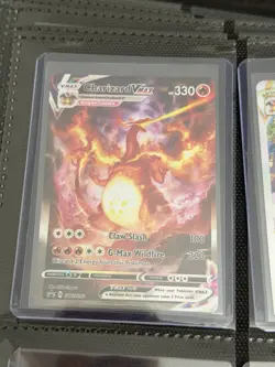 Pokemon TCG Charizard VMAX SWSH261 Black Star Promo Card Near Mint Condition - Image 1
