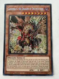 Yu-Gi-Oh! - Gandora-G the Dragon of Destruction - Secret - 1st - NM - Image 1