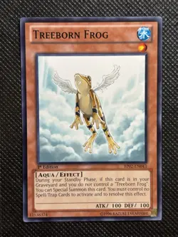 YuGiOh! - Treeborn Frog BP02-EN043 Common 1st Edition Lightly Played - Image 1