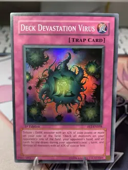 Deck Devastation Virus FET-EN058 | Super Rare 1st Ed | LP - Image 1