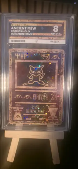 Ancient Mew | Cosmos Holo Pokemon Movie 2000 Promo | ACE Graded NM-MT 8 - Image 1