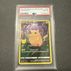 Pokemon TCG Pikachu Celebrations 005/025 Holo Holo Rare PSA 8 - Image 1