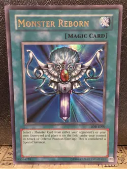 Yugioh - Monster Reborn LOB-118 Unlimited - The Legend of Blue Eyes White Dragon - Image 1