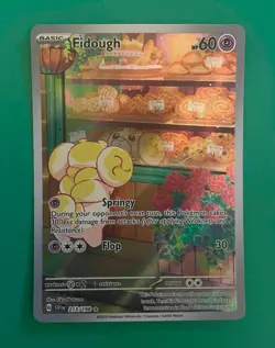 pokemon TCG Fidough 213/198 scarlet and violet base set NM/M ILLUSTRATION RARE - Image 1