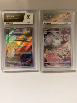 Pokemon TCG Slab Bundle Fidough 213/198 Ace 9 And Frosmoth Vmax 192/184 Ace 10 - Image 1