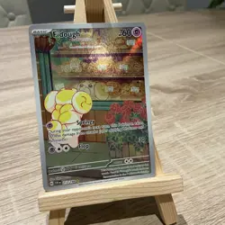 Pokemon TCG Fidough Scarlet Violet Holo Card 213/198 Secret Rare - Image 1