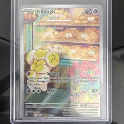 Pokemon TCG Fidough Scarlet Violet Holo Card 213/198 Secret Rare - Image 1