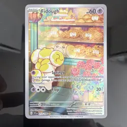 Pokemon TCG Fidough Scarlet Violet Holo Card 213/198 Secret Rare - Image 2