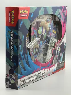Grafaiai Ex Box POKEMON TCG (43 CARDS) 4 BOOSTER PACKS, 3 PROMOS - SEALED NEW - Image 3