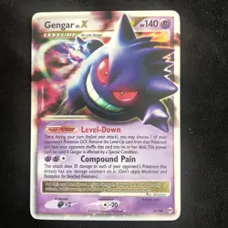 Pokemon Gengar TCG LV.X Platinum Arceus Holo Ultra Rare Card 97/99 2009 - Image 1