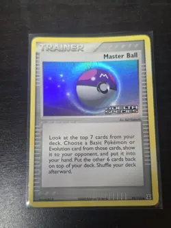 Pokemon TCG Master Ball EX Delta Species Holo Trainer Card 99/113 - Image 1