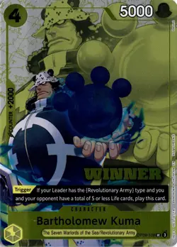 Bartholomew Kuma (Winner Pack 2025 Vol. 4) UC One Piece Promotion Cards OP09-108 - Image 1