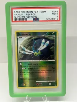 POKEMON SUPREME VICTORS YANMA #SH9 SHINY REVERSE HOLO FOIL CARD PSA 9 - Image 1
