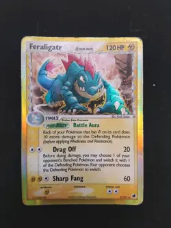 MP Pokemon Feraligatr Holo Card 2/101 Delta Species - Image 1