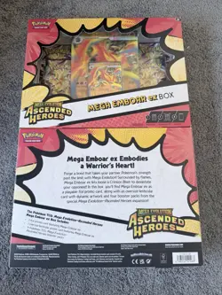 Mega Evolutions Ascended Heroes Mega Emboar Ex Box Pokemon TCG Card Sealed New - Image 2