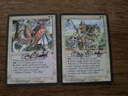 Order Of Leitbur X2 SIGNED Bryon Wackwitz Magic The Gathering - Image 1