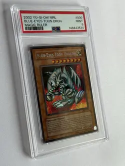 Blue-Eyes Toon Dragon MRL-000 Unlimited Edition PSA 9 Mint Secret Rare 2002 - Image 4