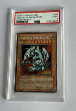 Blue-Eyes Toon Dragon MRL-000 Unlimited Edition PSA 9 Mint Secret Rare 2002 - Image 5