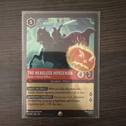 Disney Lorcana Whispers In The Well THE HEADLESS HORSEMAN Legendary 125/204 FOIL - Image 1