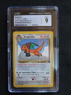 Dragonite (1999) #5 Black Star Promo CGC MINT 9 - Image 1