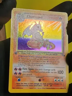 Custom Dragonite Posed 1st Edition Shadowless Charizard Base Set 4/102 Holo - Image 4