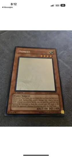 Yu-Gi-Oh Honest Ghost Rare 1st Edition LODT-EN001 (VLP) - Image 1