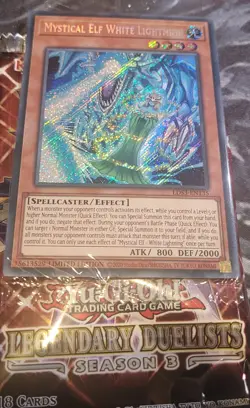 Yugioh Mystical Elf White Lightning LDS3-EN135 Sealed Limited Edition - Image 1