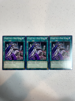 yugioh charge into a dark world common 3x sr13-en028 playset SR13 - Image 1
