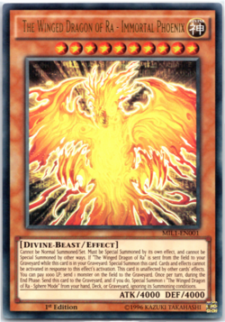 The Winged Dragon of Ra - Immortal Phoenix MIL1-EN001 Ultra Rare 1st Edit Yugioh - Image 1