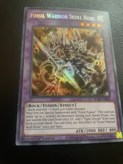 FOSSIL WARRIOR SKULL BONE (BLAR-EN008) *NM Condition/New* YuGiOh Card - Image 1