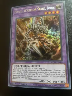 FOSSIL WARRIOR SKULL BONE (BLAR-EN008) *NM Condition/New* YuGiOh Card - Image 2