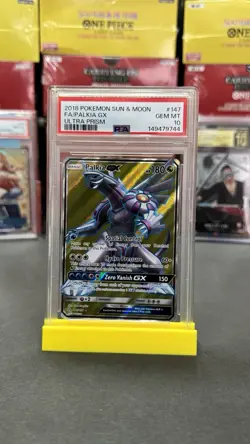 Pokemon Palkia GX Full Art Card 147/156 SM Ultra Prism PSA 10 - Image 1