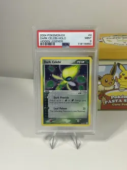 PSA Mint 9 - Dark Celebi 4/101 HOLO EX Hidden Legends 2004 Pokemon TCG Card - Image 1
