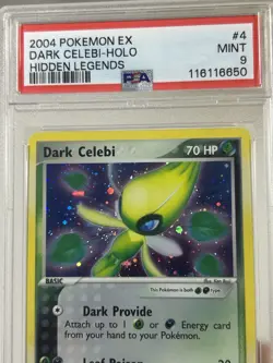 PSA Mint 9 - Dark Celebi 4/101 HOLO EX Hidden Legends 2004 Pokemon TCG Card - Image 3