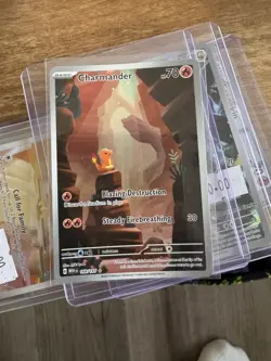 Charmander 168/165 Illustration Rare Pokemon 151 English Card - Image 1
