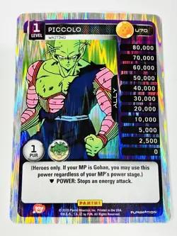 DBZ Dragon Ball Z TCG Panini Heroes & Villains Piccolo #U70 Foil Holo Card CCG - Image 1
