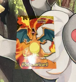 Charizard #06 Clear Card - PC3 Topps Blue Logo Pokemon TV Animation Edition - Image 1