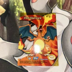 Charizard #06 Clear Card - PC3 Topps Blue Logo Pokemon TV Animation Edition - Image 2