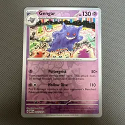 GENGAR 094/165 RARE 151 POKEMON REVERSE HOLO NEAR MINT - Image 1