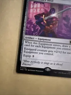 MTG Swordsman’s Steel MSC 0752 R NM Regular - Image 3