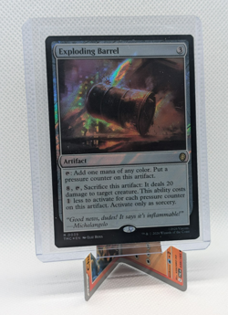 MTG - Exploding Barrel - Surge Foil Rare #39 - Commander: TMNT (TMC) NM - Image 1