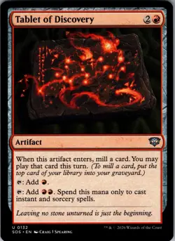 Tablet of Discovery 132 - Secrets of Strixhaven NM - Magic: The Gathering TCG - Image 1