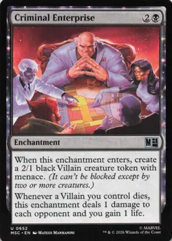 Criminal Enterprise 652 Commander: Marvel Super Heroes MTG NM/M - Image 1