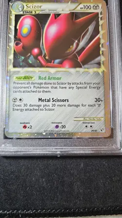 Scizor 2010 Pokemon Heartgold & Soulsilver Undaunted Holo #84 PSA 8 - Image 4
