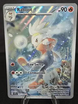 Pokemon Stellar Crown Raboot Illustration Rare 147/142 - Image 1